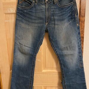 Ariat Men's Straight Fit Blue Jeans